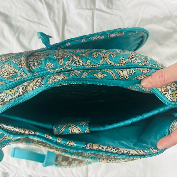 Patterned Teal Backpack - Picture 3 of 5